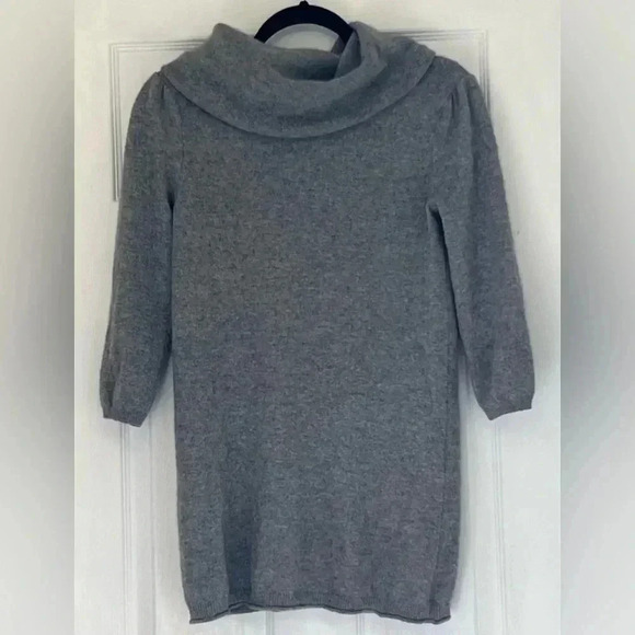 Cynthia Rowley 100% Cashmere Sweater Cowl Neck 3/4 Puff Sleeve Sz S - Picture 2 of 11